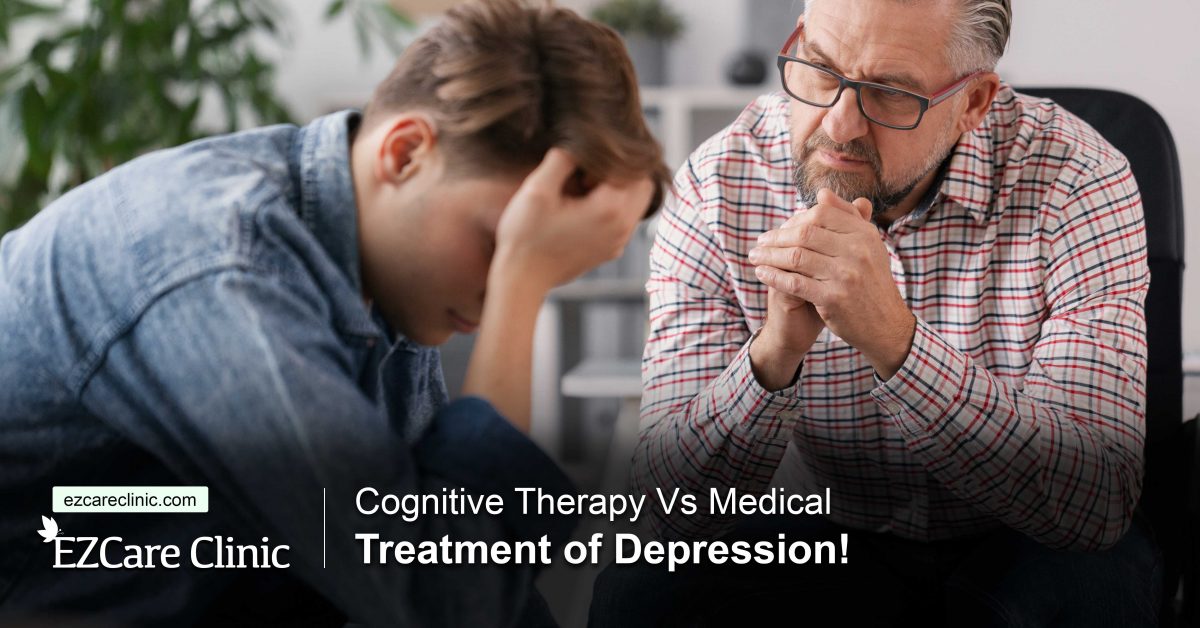 cognitive therapy vs depression medications