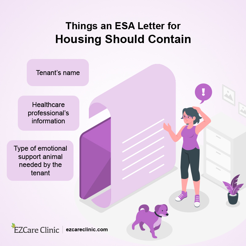 esa letter for housing 